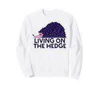 Vivere sul Hedge Lazy Hedgehog Meme Divertente Non Oggi Felpa