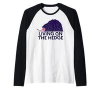 Vivere sul Hedge Lazy Hedgehog Meme Divertente Non Oggi Maglia con Maniche Raglan