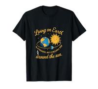 Vivere sulla Terra Gratis Viaggio Intorno Sole Grafica Maglietta