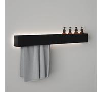 Viverso AGA Design U set accessori bagno per doccia, incl. illuminazione per impianto doccia, AGA-DW100LED-BM, AGA Design U nero opaco [Accessori Bagno > Set di accessori da bagno]
