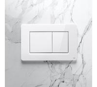 Viverso v801 placca di azionamento per risciacquo a 2 quantità, VU8001GW, v801 [Placche di Scarico > Placche di Scarico per WC]