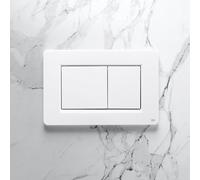 Viverso v801 placca di azionamento per risciacquo a 2 quantità, VU8001MW, v801 [Placche di Scarico > Placche di Scarico per WC]