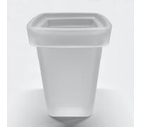 Viverso vetro di ricambio per set portascopino, squadrato, VS9200XX, x evolution satinato [Accessori Bagno > Accessori per Accessori Bagno]