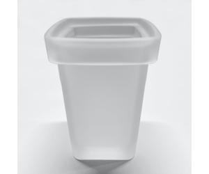 Viverso vetro di ricambio per set portascopino, squadrato, VS9200XX, x evolution satinato [Accessori Bagno > Accessori per Accessori Bagno]