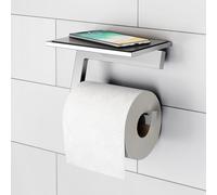 Viverso x add porta rotolo con ripiano, aperto mobile, VA2100CR+VA2400CR, x add cromo [Accessori Bagno > Porta Rotolo]