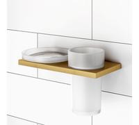 Viverso x add portasaponetta e porta spazzolini con supporto a parete, VU9300XX+VU5000XX+VA1401BG, x add [Accessori Bagno > Set di accessori da bagno]