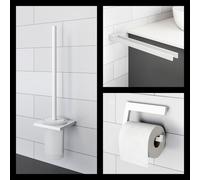Viverso x add set accessori bagno 3 in 1, VA3000MW+VA2100MW+VA4300MW, x add bianco opaco [Accessori Bagno > Set di accessori da bagno]