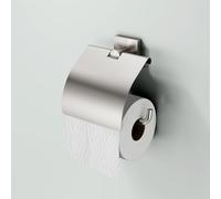 Viverso x cube porta rotolo, aperto, con coperchio, VC2000BN, x cube nichel spazzolato [Accessori Bagno > Porta Rotolo]