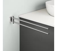 Viverso x cube Portasciugamani, 2 braccia, orientabile, VC4400CR, x cube cromo [Accessori Bagno > Portasciugamani]