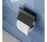 Viverso x evolution porta rotolo, aperto, con coperchio, VS2000MB, x evolution nero opaco [Accessori Bagno > Porta Rotolo]