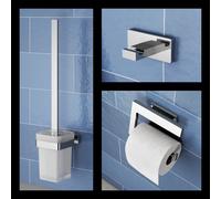 Viverso x evolution set accessori bagno 3 in 1, VS3000CR+VS2100CR+VS4000CR, x evolution cromo [Accessori Bagno > Set di accessori da bagno]