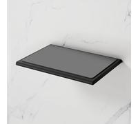 Viverso x match mensola La: 138,5 A: 28 P: 100 mm, VU2400MB, x match nero opaco/grigio [Accessori Bagno > Mensole]