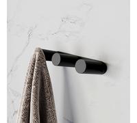 Viverso x match triplo gancio portasciugamani, VU4003MB, x match nero opaco [Accessori Bagno > Portasciugamani]