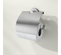 Viverso x sense porta rotolo, aperto, con coperchio, VR2000BN, x sense nichel spazzolato [Accessori Bagno > Porta Rotolo]