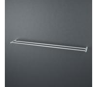 Viverso x steel barra portasciugamani doppia La: 820 A: 20 P: 120 mm, VX4701BS, x steel acciaio inox spazzolato [Accessori Bagno > Portasciugamani]