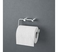 Viverso x steel porta rotolo La: 140 A: 80 P: 30 mm, montaggio a parete, VX2100BS, x steel acciaio inox spazzolato [Accessori Bagno > Porta Rotolo]