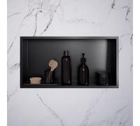 Viverso x wall nicchia a parete in acciaio inox La: 600 A: 300 mm, con telaio slim, VU9801BB, x wall [Accessori Bagno > Mensole Doccia]