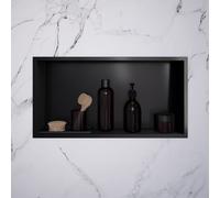 Viverso x wall nicchia a parete in acciaio inox La: 600 A: 300 mm, con telaio slim, VU9801MB, x wall [Accessori Bagno > Mensole Doccia]