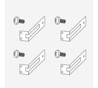 Viverso x wall ricambio set di fissaggio per moduli WC, BN081024, x wall [Accessori Bagno > Accessori per Accessori Bagno]