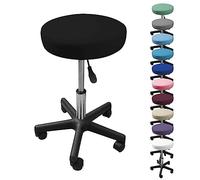 Vivezen - Sgabello rotondo con ruote regolabile in altezza da 43,5 a 60,5 cm e girevole a 360 - Vari colori disponibili