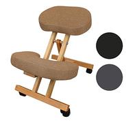 Vivezen - Sgabello, Sedia Ergonomica, Seduta Ginocchia in Legno Pieghevole e Regolabile - 3 Colori