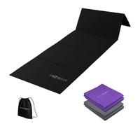 Vivezen - Tappetino pieghevole per yoga, palestra e ginnastica 61 x 183 cm + borsa per il trasporto