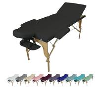 Vivezen - Tavolo, Lettino da massaggio pieghevole a 3 zone in legno con pannello reiki + accessori e borsa per il trasporto - Vari colori