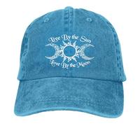 Vivi al sole, ama alla luna. Cappellino da baseball retrò regolabile.