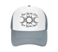 Vivi al sole, ama alla luna. Cappello a rete da uomo e donna. Cappellino da