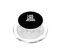 Vivi come Gesù Fede cristiana Credente devoto PopSockets PopGrip per MagSafe