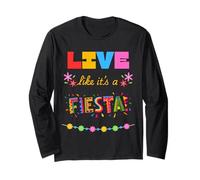 Vivi Come se Fosse Una Festa Maglia a Manica