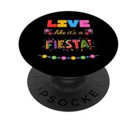 Vivi come se fosse una festa PopSockets PopGrip Adesivo