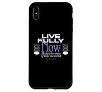 Vivi completamente ora - Streetwear tipografia urbana Custodia per iPhone XS Max