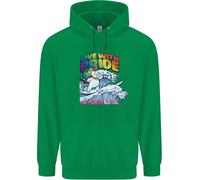 Vivi Con Orgoglio Felpa Unicorn Gay Pride Awareness LGBT Uomo