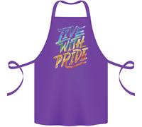 Vivi Con Orgoglio GAY PRIDE Grembiule In Cotone 100% Biologico
