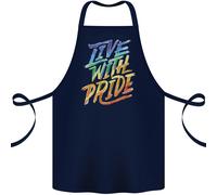 Vivi Con Orgoglio GAY PRIDE Grembiule In Cotone 100% Biologico