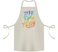 Vivi Con Orgoglio GAY PRIDE Grembiule In Cotone 100% Biologico