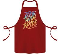 Vivi Con Orgoglio GAY PRIDE Grembiule In Cotone 100% Biologico