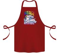 Vivi Con Orgoglio Grembiule Unicorn Gay Pride Consapevolezza LGBT 100% Biologico