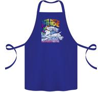 Vivi Con Orgoglio Grembiule Unicorn Gay Pride Consapevolezza LGBT 100% Biologico