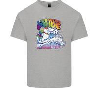 Vivi Con Orgoglio Maglietta Unicorn Gay Pride Consapevolezza LGBT Per Bambini