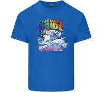 Vivi Con Orgoglio Maglietta Unicorn Gay Pride Consapevolezza LGBT Per Bambini