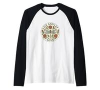 Vivi e Lascia Amare la Libellula Maglia con Maniche Raglan