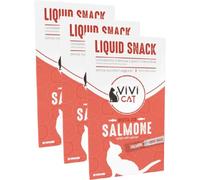 VIVI Kit Risparmio 18x15G Cat Liquid Snack al Salmone SALMONE