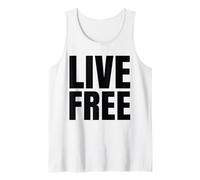 Vivi la libertà Cristiana conservatrice in Bianco e Nero Canotta