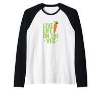 Vivi la Vita sulla Vita vegetale vegetale Maglia con Maniche Raglan