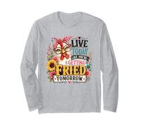 Vivi Oggi Come se Fossi Fritto Domani Pollo Maglia a Manica