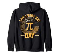 Vivi Ogni Giorno Come se Fosse Pi Day Funny Math Felpa con Cappuccio