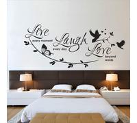 Vivi Ridi Ama - Adesivo Da Parete - Contemporaneo Ispiratore In Vinile