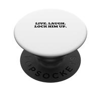 Vivi, ridi, mettilo in prigione. PopSockets PopGrip Adesivo